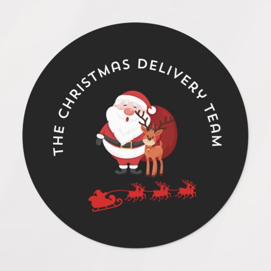 The Christmas Delivery Team Labels (Design 2)