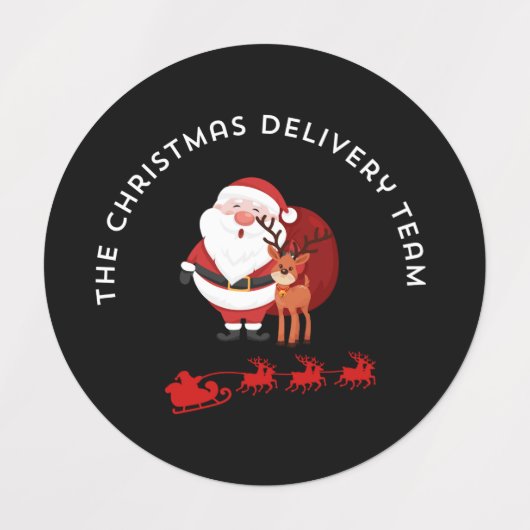The Christmas Delivery Team Labels (Design 1)