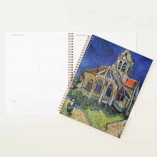 The Church at Auvers 1890 by Vincent van Gogh Planner (Display)