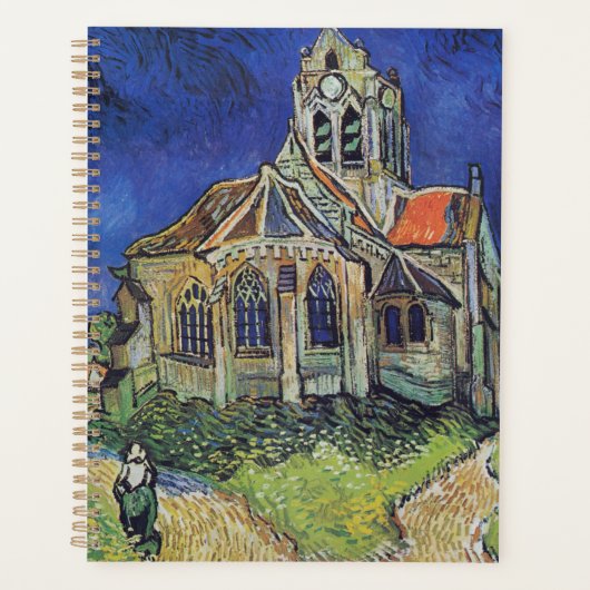 The Church at Auvers 1890 by Vincent van Gogh Planner (Voorkant)