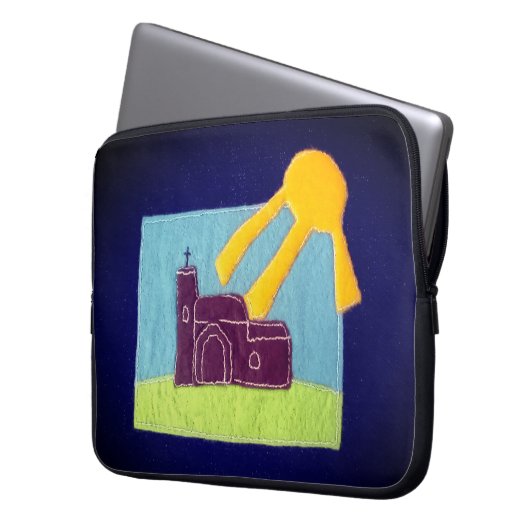 The church laptop sleeve (Voorkant Links)