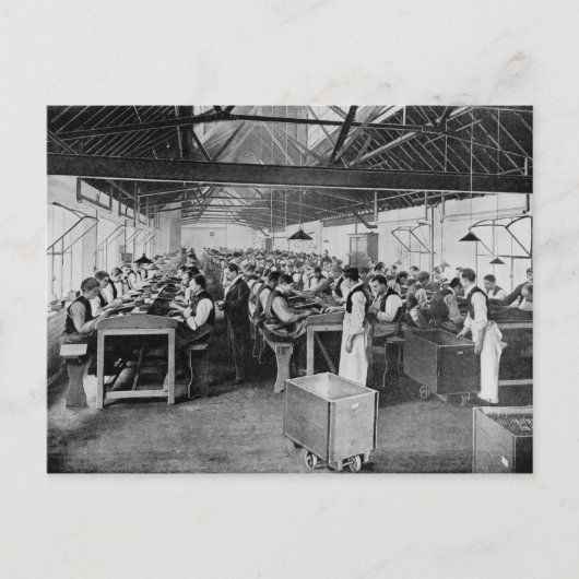 The cigar manufacturing departments briefkaart (Voorkant)