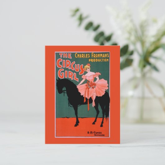 The Circus Girl - Woman on Horse Theatrical Briefkaart (Staand voorkant)