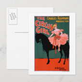The Circus Girl - Woman on Horse Theatrical Briefkaart (Voorkant / Achterkant)