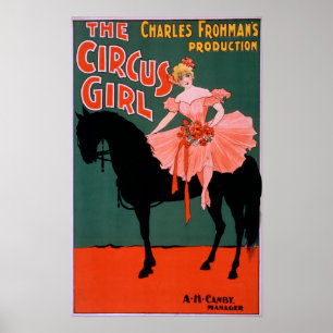 The Circus Girl - Woman on Horse Theatrical Poster