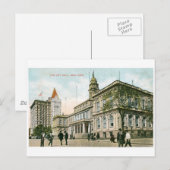 "The City Hall" New York Briefkaart (Voorkant / Achterkant)