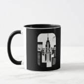 The City Never Sleeps Hustle Skyline Design Mok (Links)