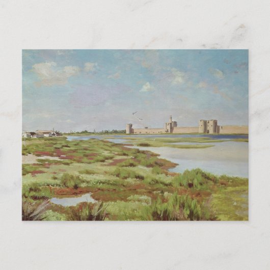 The City Walls of Aigues-Mortes, 1867 Briefkaart (Voorkant)