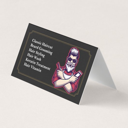 The Classic Cut Barber Visitekaartje (Achterkant)