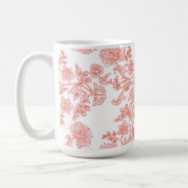 The Classic Toile Floral Coffee Mug Koffiemok