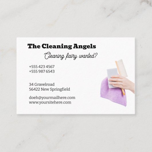 The Cleaning Angels 1 - cleaning - housekeeping Visitekaartje (Voorkant)
