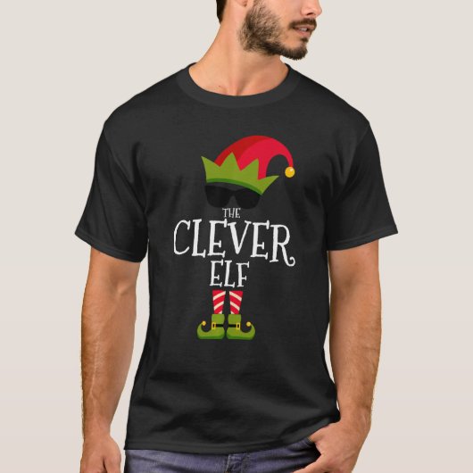 The Clever Elf Costume Matching Family Group Chris T-shirt (Voorkant)