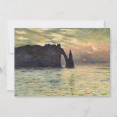 The Cliff Etretat, Sunset by Claude Monet (Voorkant)