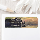 The Cliff Etretat, Sunset by Claude Monet Etiket (Insitu)