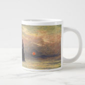 The Cliff Etretat, Sunset by Claude Monet Grote Koffiekop (Rechts)