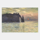 The Cliff Etretat, Sunset by Claude Monet Inpakpapier Vel (Voorkant)