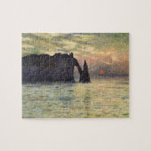 The Cliff Etretat, Sunset by Claude Monet Legpuzzel (Horizontaal)