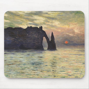The Cliff Etretat, Sunset by Claude Monet Muismat