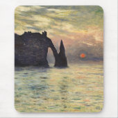 The Cliff Etretat, Sunset by Claude Monet Muismat (Voorkant)
