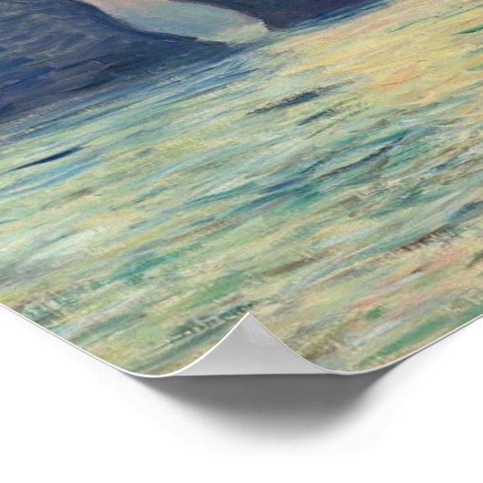 The Cliff Etretat Sunset by Claude Monet Poster (Hoek)