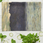 The Cliff Etretat, Sunset by Claude Monet Theedoek (Gevouwen)