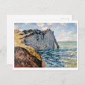 The Cliff of Aval, Monet Briefkaart (Voorkant / Achterkant)