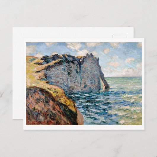 The Cliff of Aval, Monet Briefkaart (Voorkant / Achterkant)