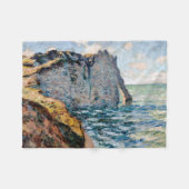 The Cliff of Aval, Monet Fleece Deken (Voorkant (Horizontaal))