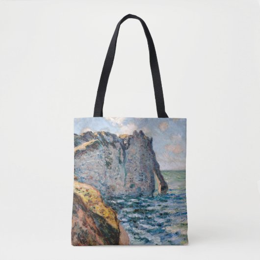 The Cliff of Aval, Monet Tote Bag (Voorkant)