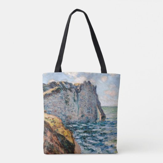 The Cliff of Aval, Monet Tote Bag (Achterkant)
