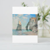 The Cliffs at Etretat 1885 by Claude Monet Bedankkaart (Staand voorkant)