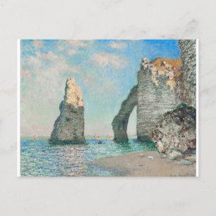 The Cliffs at Etretat 1885 by Claude Monet Briefkaart
