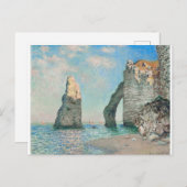 The Cliffs at Etretat 1885 by Claude Monet Briefkaart (Voorkant / Achterkant)