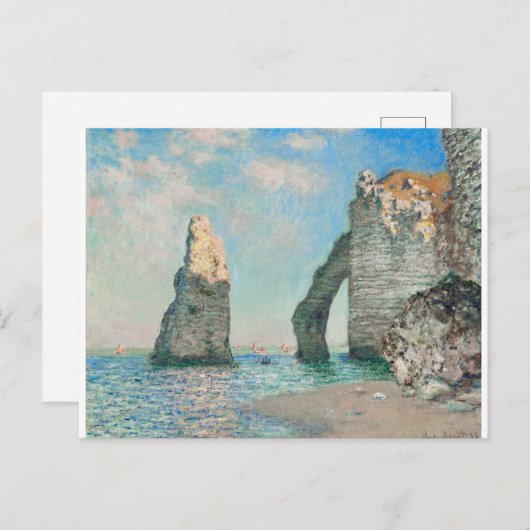 The Cliffs at Etretat 1885 by Claude Monet Briefkaart (Voorkant / Achterkant)
