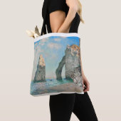 The Cliffs at Etretat 1885 by Claude Monet Tote Bag (Dichtbij)