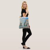 The Cliffs at Etretat 1885 by Claude Monet Tote Bag (Op model)