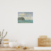 The Cliffs at Etretat, 1890 (olie op canvas) Poster (Keuken)
