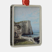 The Cliffs at Etretat after the storm, 1870 Metalen Ornament (Rechts)