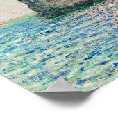 The Cliffs at Etretat by Monet Poster (Hoek)