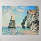 The Cliffs at Etretat by Monet Poster (Voorkant)