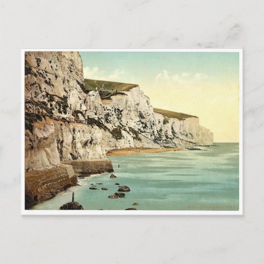 The Cliffs, Dover, England klassiek Photochrom Briefkaart (Voorkant)