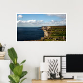 The Cliffs of Dun Aengus Poster (Thuiskantoor)