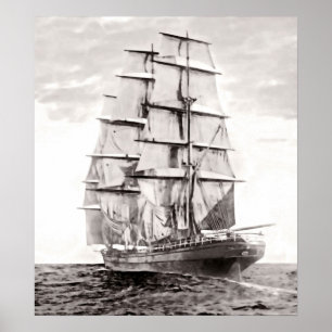 The Clipper "Cutty Sark" 1869 Poster