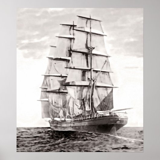 The Clipper "Cutty Sark" 1869 Poster (Voorkant)