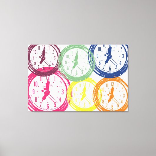 The Clock Canvas Afdruk (Voorkant)