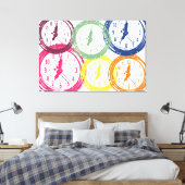 The Clock Canvas Afdruk (Insitu (Slaapkamer))