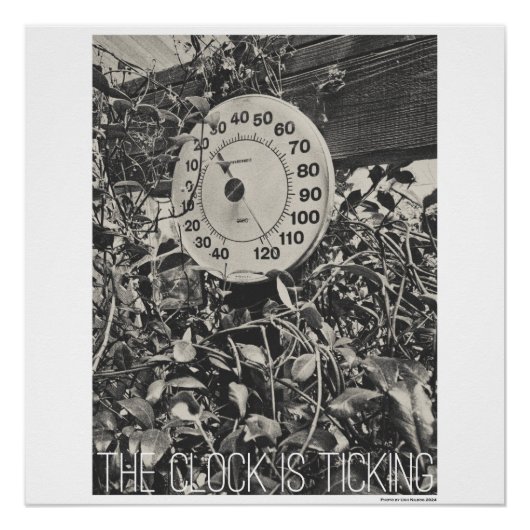 The clock is ticking. perfect poster (Voorkant)