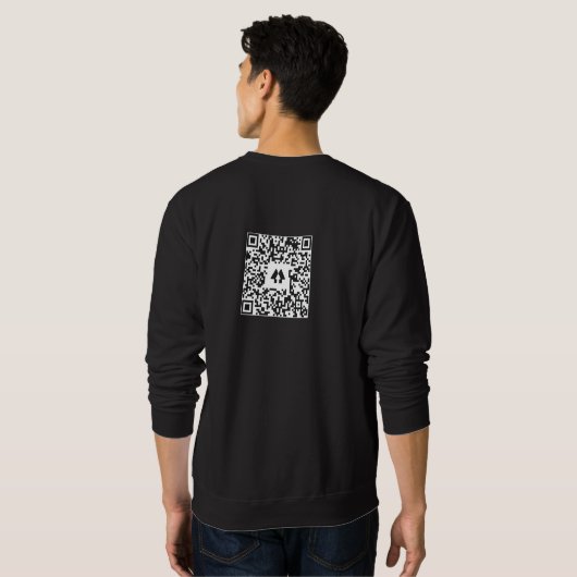 The Clopen Effect QR code  Sweatshirt (Achterkant volledig)