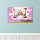 The Closer | Gefeliciteerd dat je single bent 24x1 Canvas Afdruk (Insitu (Houten vloer))