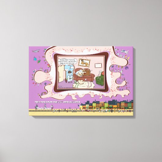 The Closer | Gefeliciteerd dat je single bent 24x1 Canvas Afdruk (Voorkant)